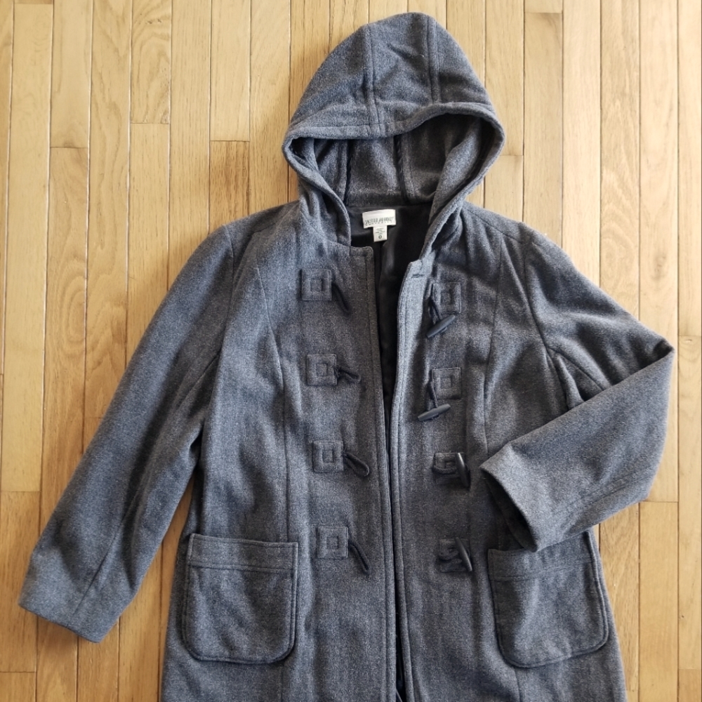 Motherhood Maternity Wool Pea Coat, Gray